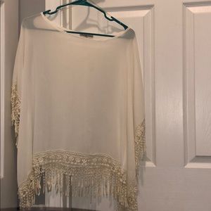 Lace Detailed Shawl